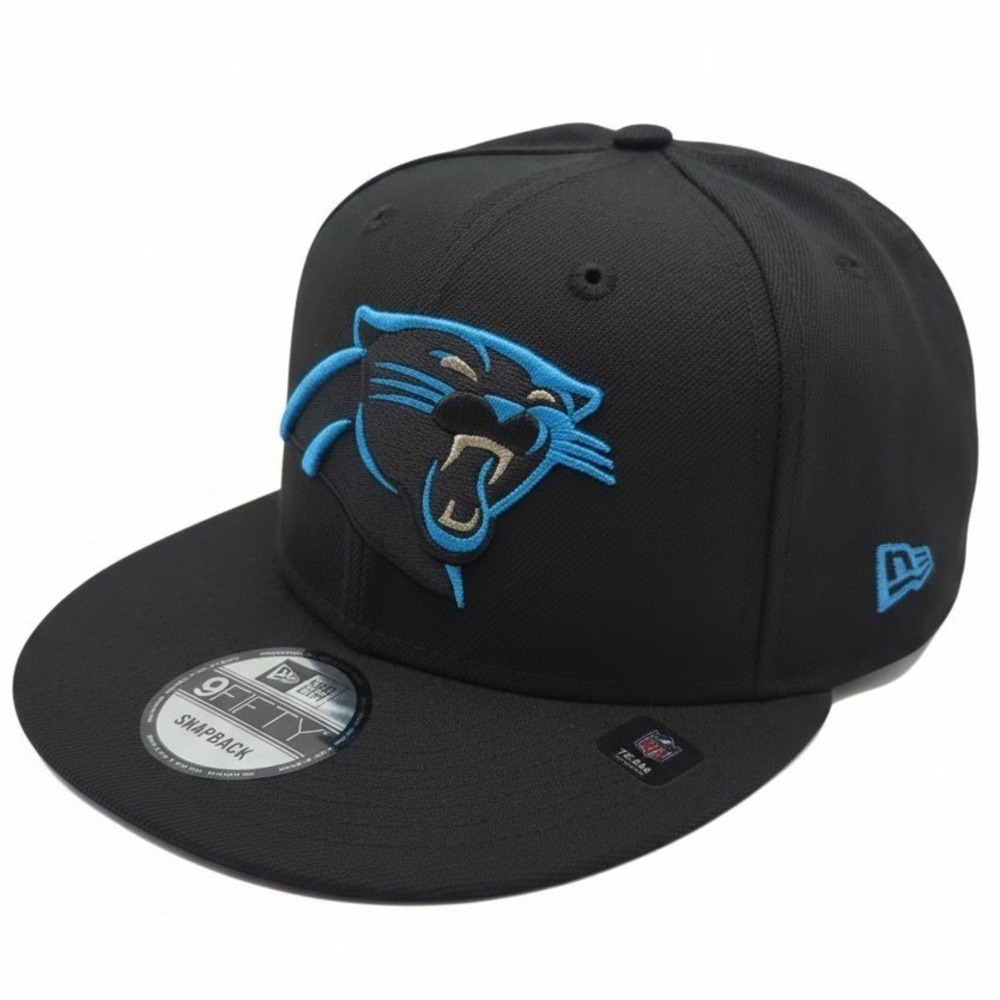 New Era 9FIFTY Carolina Panthers Snapback Hat Black NFL Basic 950 Cap OSFM NEW